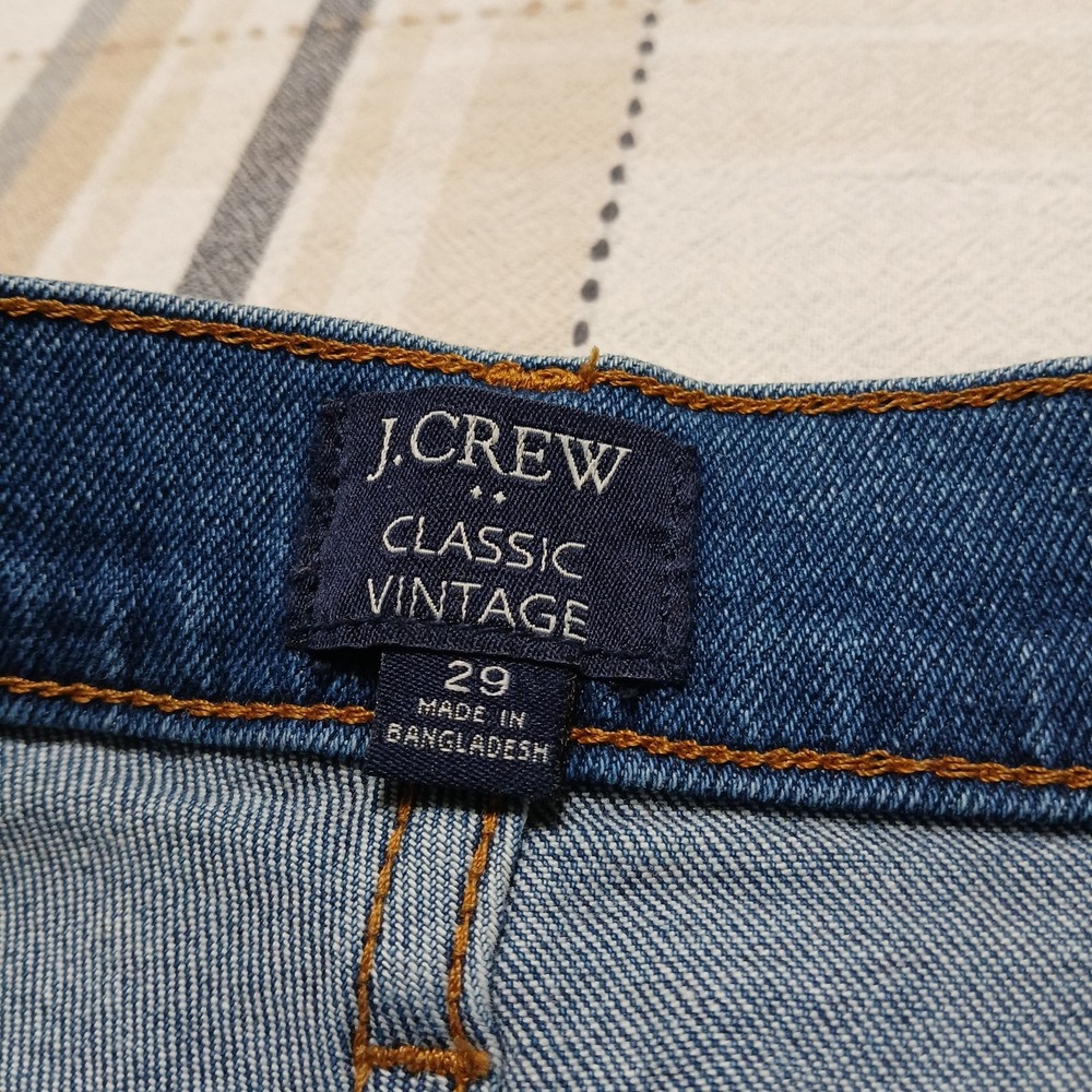 J.CREW‎ Classic Vintage Women's 29 High Rise Stretch Straight Leg Medium Wash - Picture 3 of 10